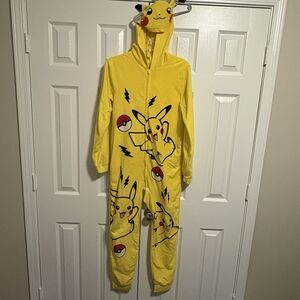 Pokemon Pikachu Hooded Warm Pajama Costume UNISEX CHILD 14/16